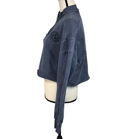 Gymshark Small Premium Legacy Sweatshirt Oversized Heavyweight 1/4 Zip Cropped - Picture 8 of 12